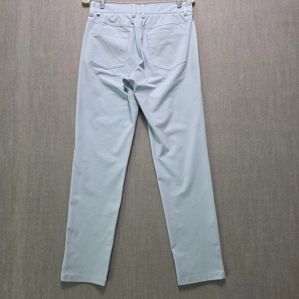 CRZ YOGA Performance Pants Men 30 Light Blue Stretch Golf Casual Slim Fit